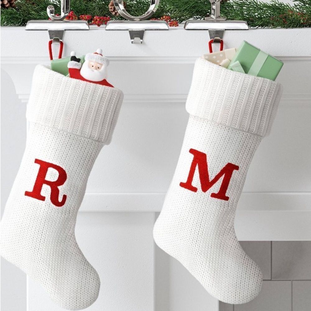 Wondershop Cream Knitted Monogram M In Red Color